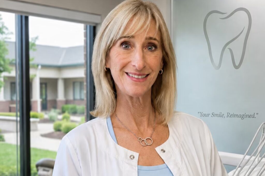 Dr. Shanni Reine-Mutch in a treatment room at Princeton Center for Dental Aesthetics