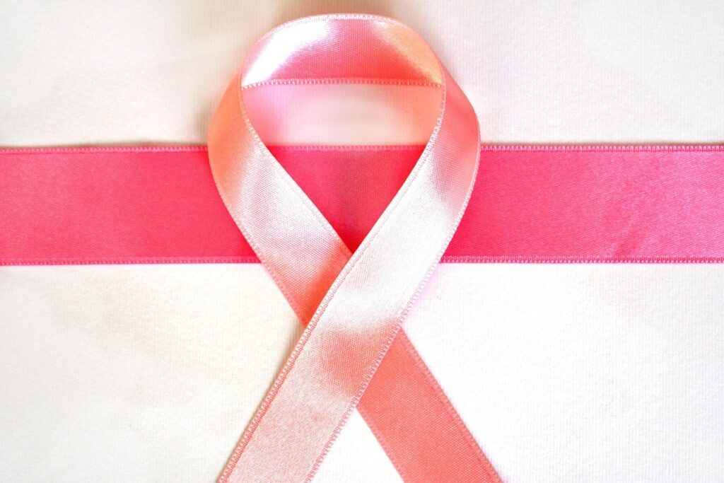 Pink ribbon for Breast Cancer Awareness Month