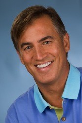 A patient with a restored, natural-looking smile